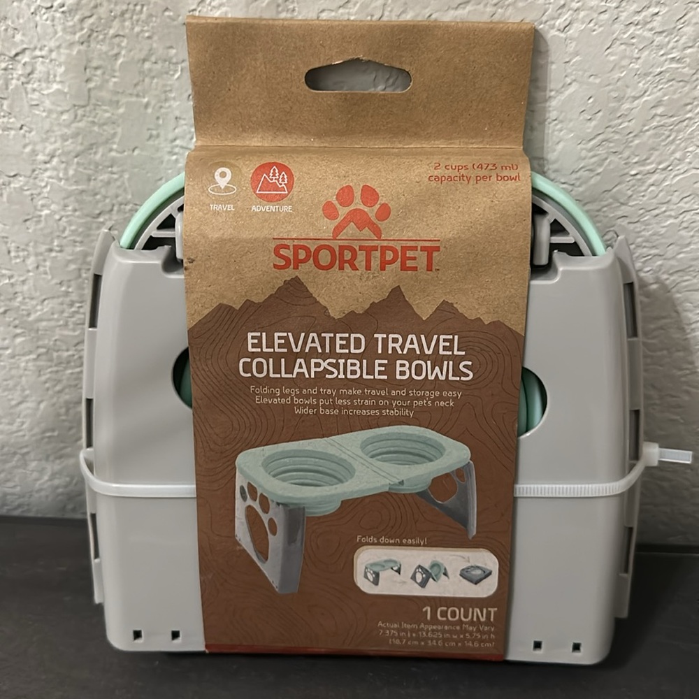 Sport pet-Elevated Collapsible Bowls